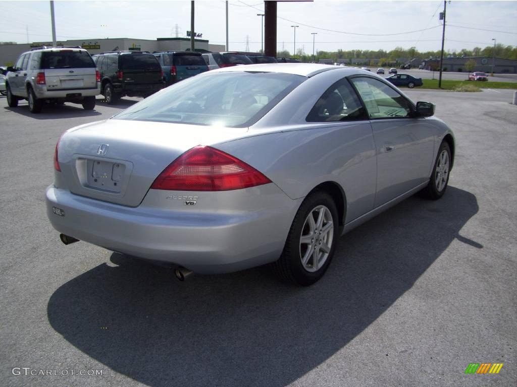 2003 Accord EX V6 Coupe - Satin Silver Metallic / Black photo #3
