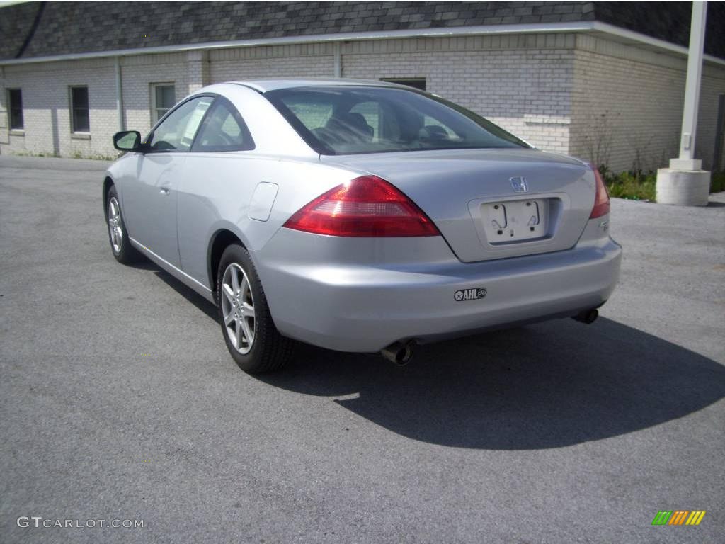 2003 Accord EX V6 Coupe - Satin Silver Metallic / Black photo #4