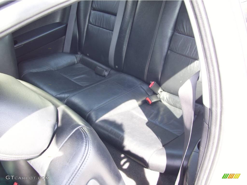 2003 Accord EX V6 Coupe - Satin Silver Metallic / Black photo #6