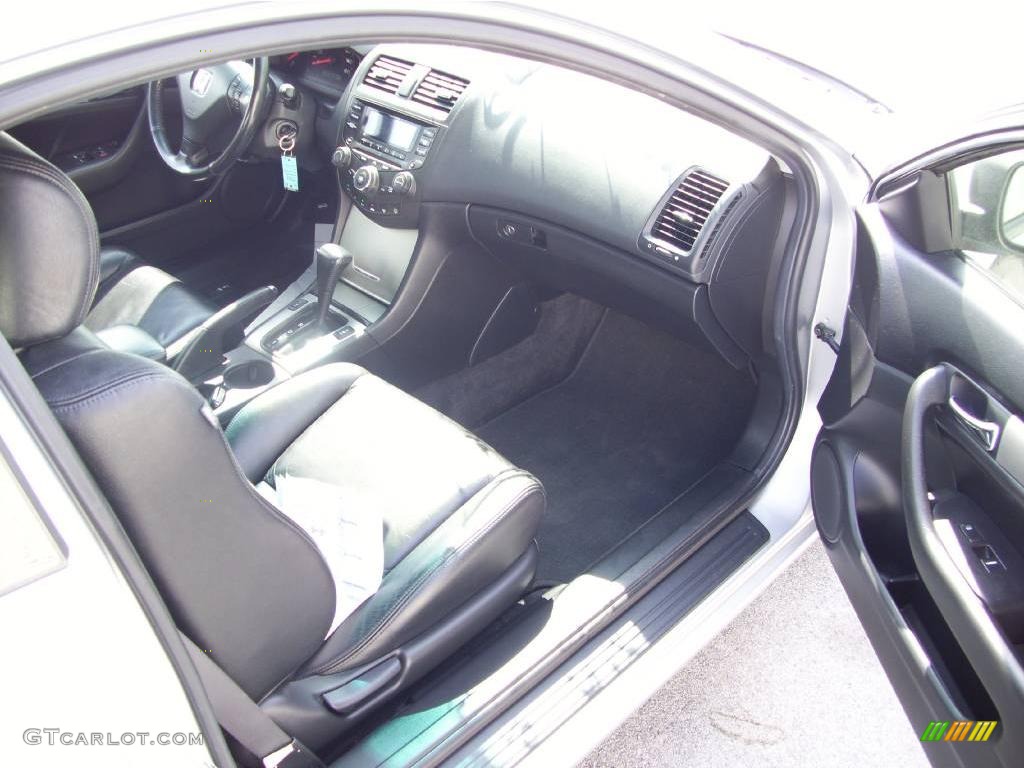 2003 Accord EX V6 Coupe - Satin Silver Metallic / Black photo #7