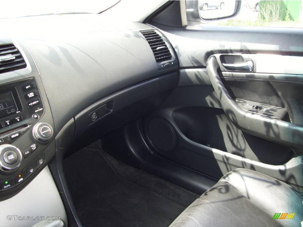 2003 Accord EX V6 Coupe - Satin Silver Metallic / Black photo #12