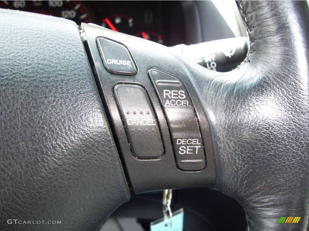 2003 Accord EX V6 Coupe - Satin Silver Metallic / Black photo #15