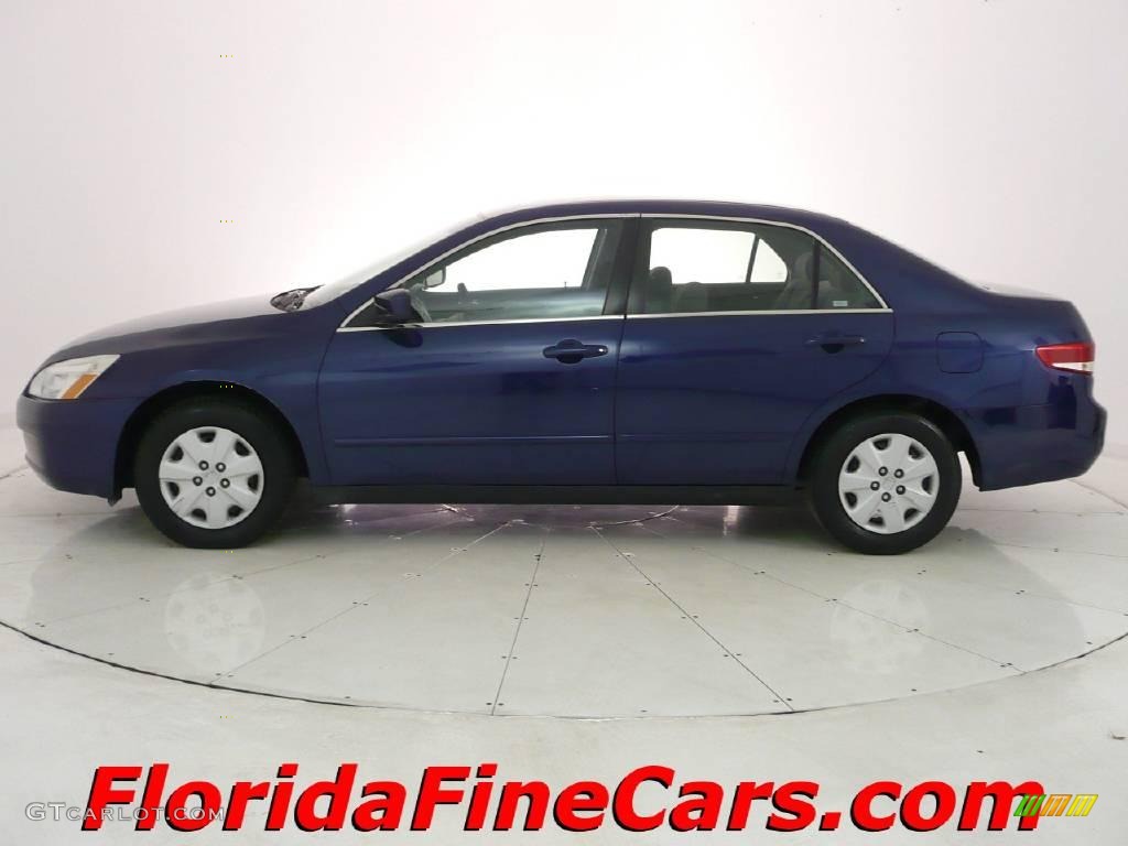 2003 Accord LX Sedan - Eternal Blue Pearl / Black photo #3