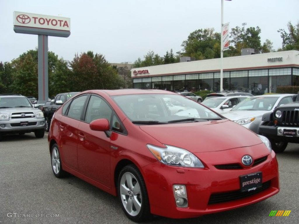 2010 Prius Hybrid II - Barcelona Red Metallic / Bisque photo #1