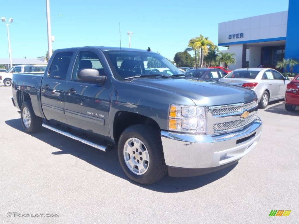 2013 Silverado 1500 LT Crew Cab - Graystone Metallic / Ebony photo #1