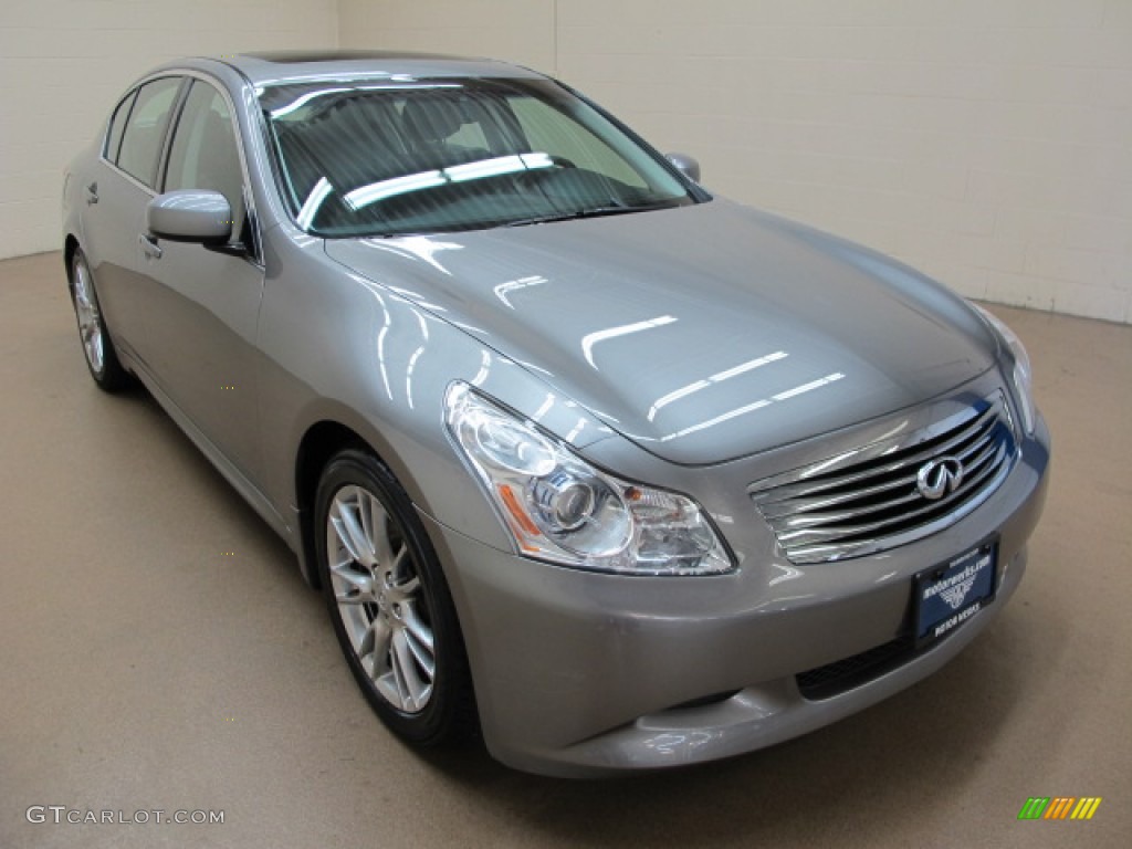 2007 G 35 S Sport Sedan - Platinum Graphite Metallic / Graphite Black photo #1