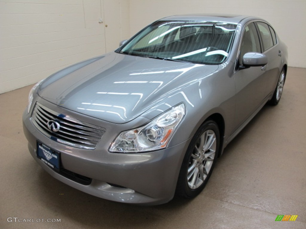 2007 G 35 S Sport Sedan - Platinum Graphite Metallic / Graphite Black photo #4