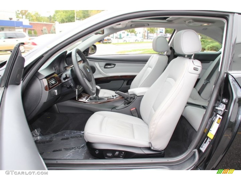 Everest Grey/Black Interior 2013 BMW 3 Series 335i Coupe Photo #86732469