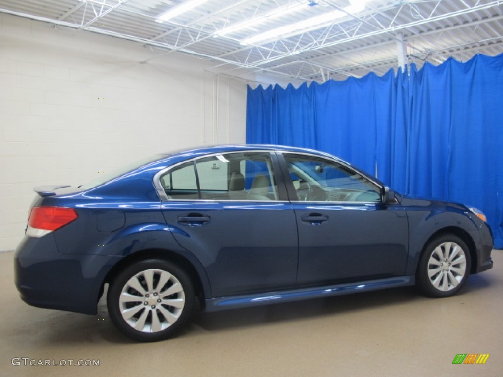 2010 Legacy 2.5i Limited Sedan - Azurite Blue Metallic / Warm Ivory photo #8