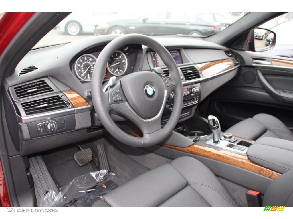 Black Interior 2011 BMW X6 xDrive35i Photo #86733150