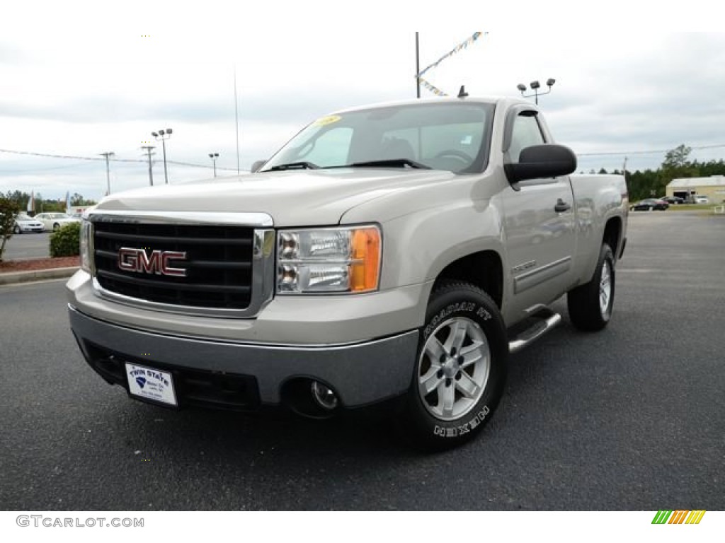 2008 Sierra 1500 SLE Regular Cab - Silver Birch Metallic / Ebony photo #1