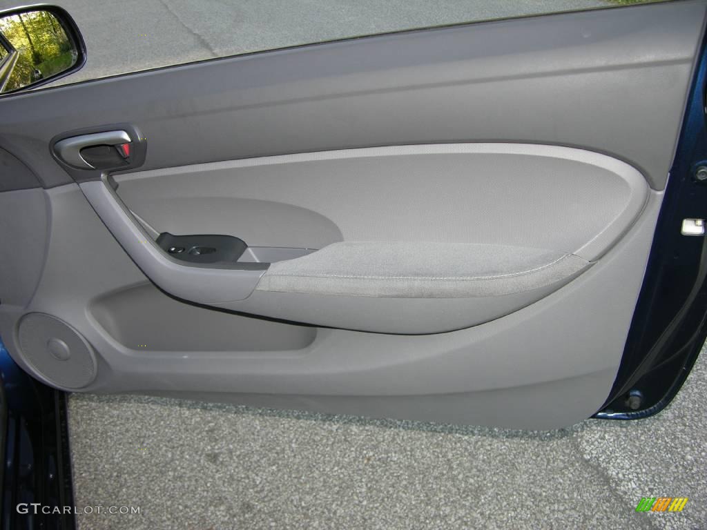 2007 Civic LX Coupe - Royal Blue Pearl / Gray photo #17