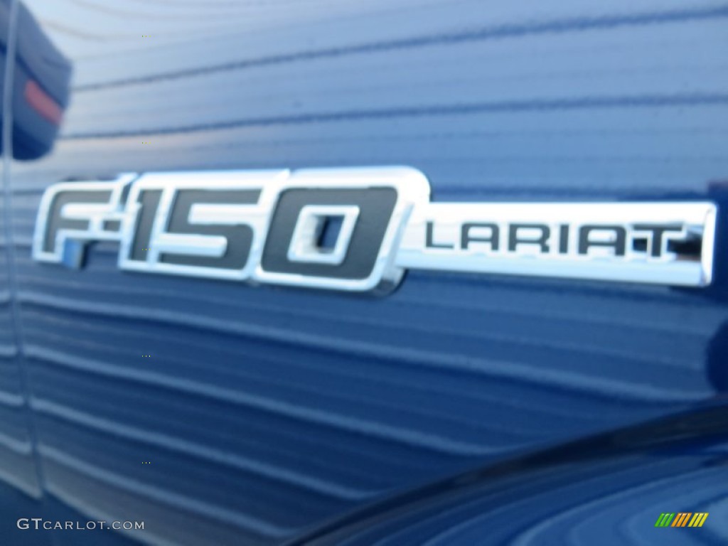 2011 F150 Lariat SuperCrew 4x4 - Dark Blue Pearl Metallic / Black photo #18