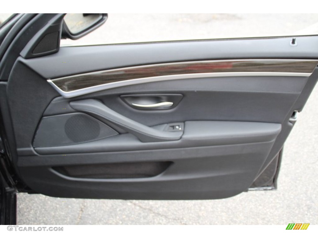 2013 5 Series 528i xDrive Sedan - Dark Graphite Metallic II / Black photo #25