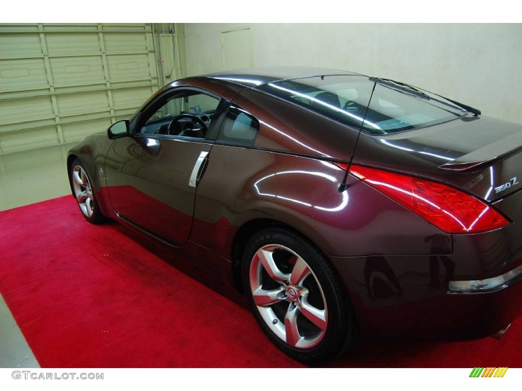 2006 350Z Coupe - Interlagos Fire Metallic / Charcoal Leather photo #4