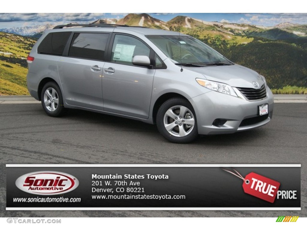 2014 Sienna LE - Silver Sky Metallic / Light Gray photo #1