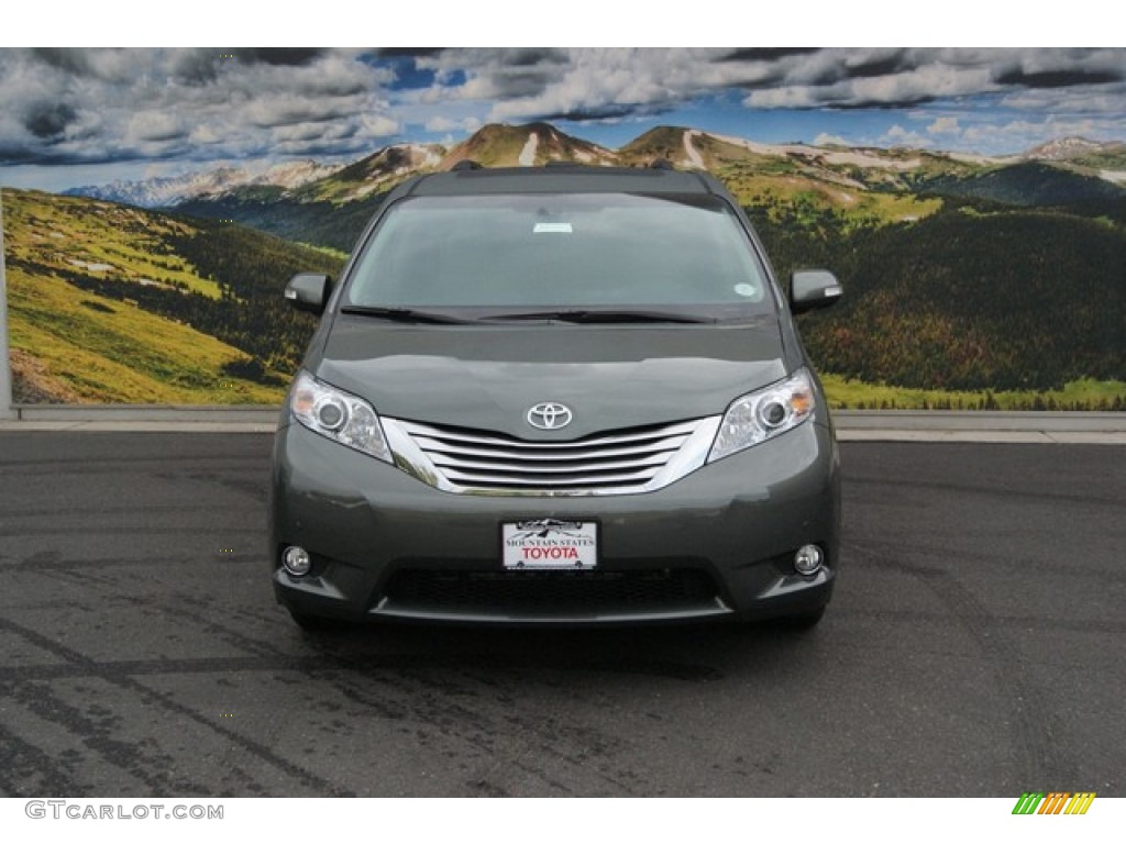 2014 Sienna Limited AWD - Cypress Green Pearl / Bisque photo #2
