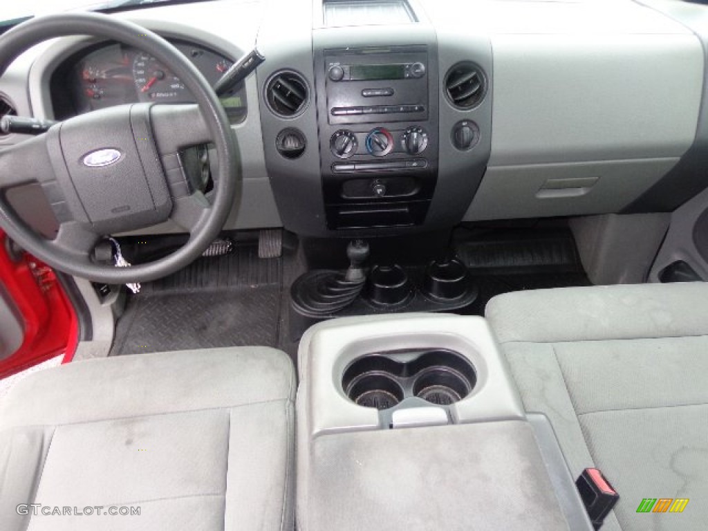 2004 F150 XLT SuperCab 4x4 - Bright Red / Medium/Dark Flint photo #2
