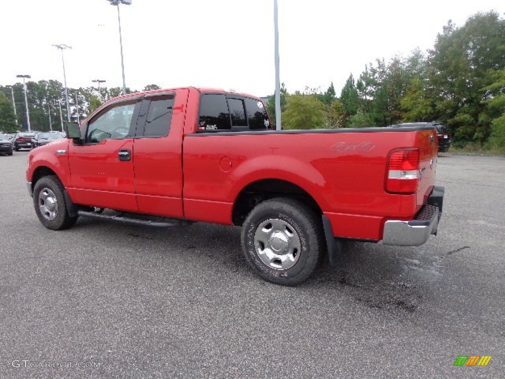 2004 F150 XLT SuperCab 4x4 - Bright Red / Medium/Dark Flint photo #9