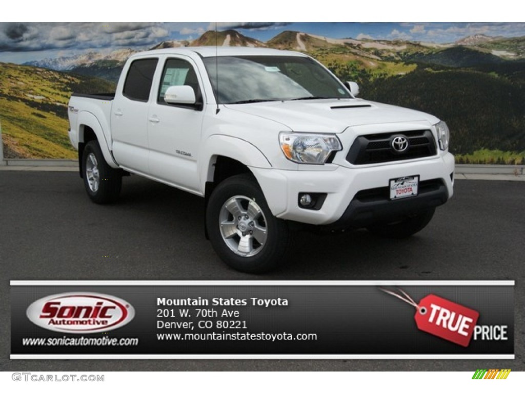 Super White Toyota Tacoma