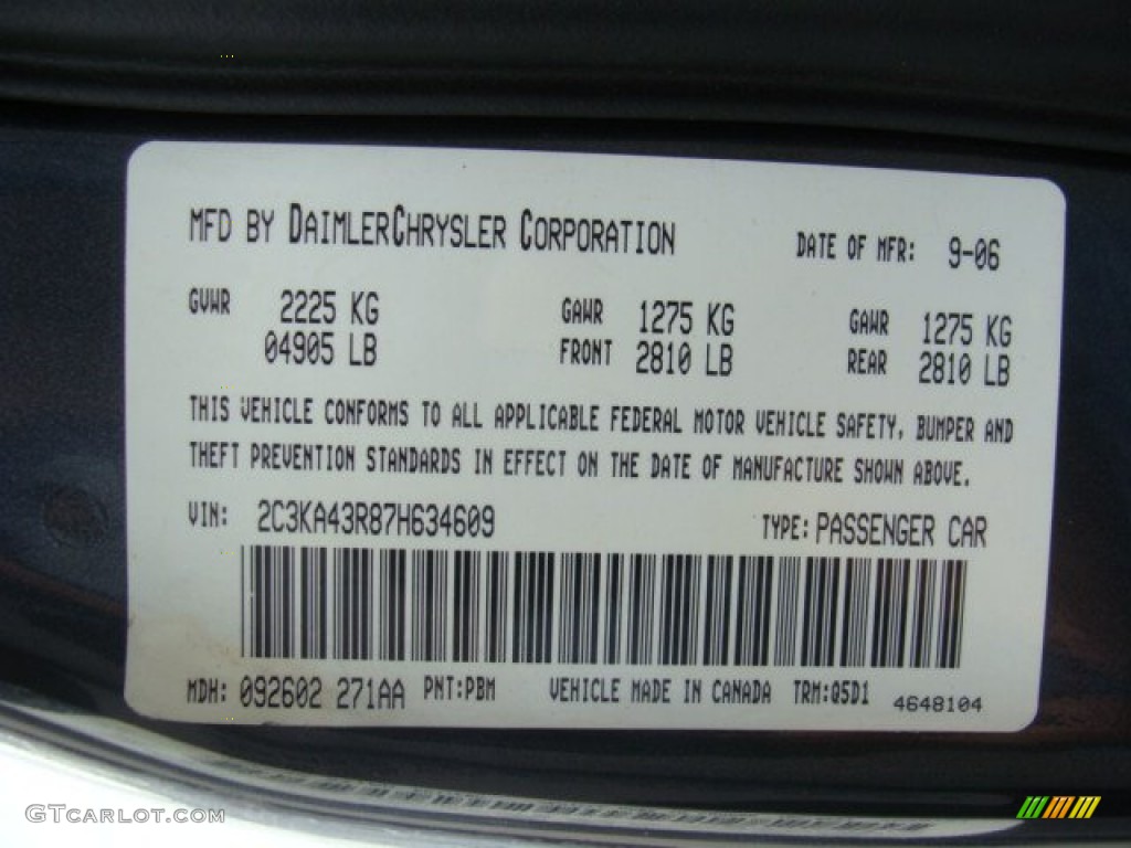 2007 300  - Steel Blue Metallic / Dark Slate Gray/Light Graystone photo #15