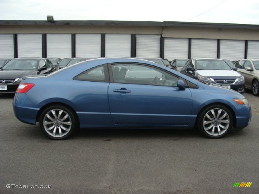 Atomic Blue Metallic 2007 Honda Civic LX Coupe Exterior Photo #86742855