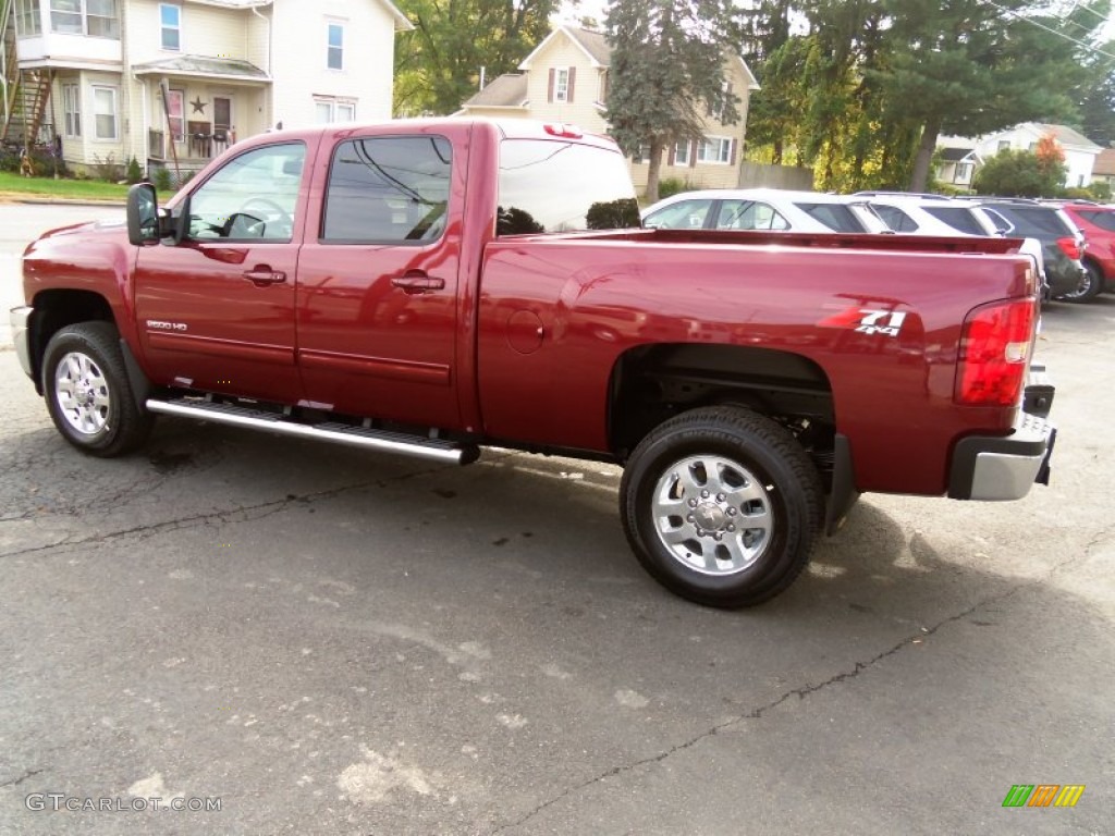 Deep Ruby Metallic 2014 Chevrolet Silverado 2500HD LTZ Crew Cab 4x4 Exterior Photo #86742915