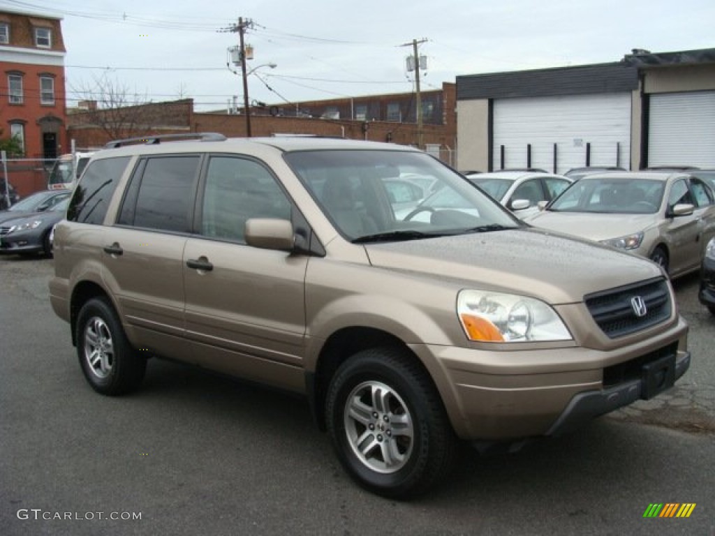 2004 Pilot EX-L 4WD - Sandstone Metallic / Saddle photo #1