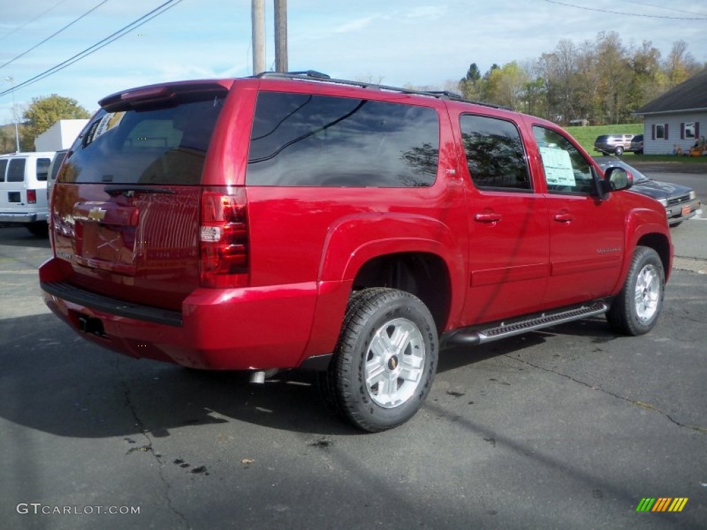 2014 Suburban LT Z71 4x4 - Crystal Red Tintcoat / Light Cashmere/Dark Cashmere photo #5