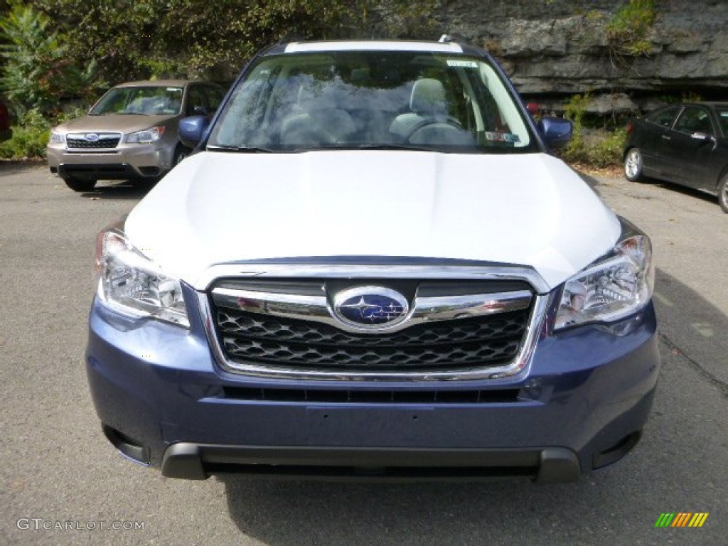 2014 Forester 2.5i Premium - Marine Blue Pearl / Platinum photo #7