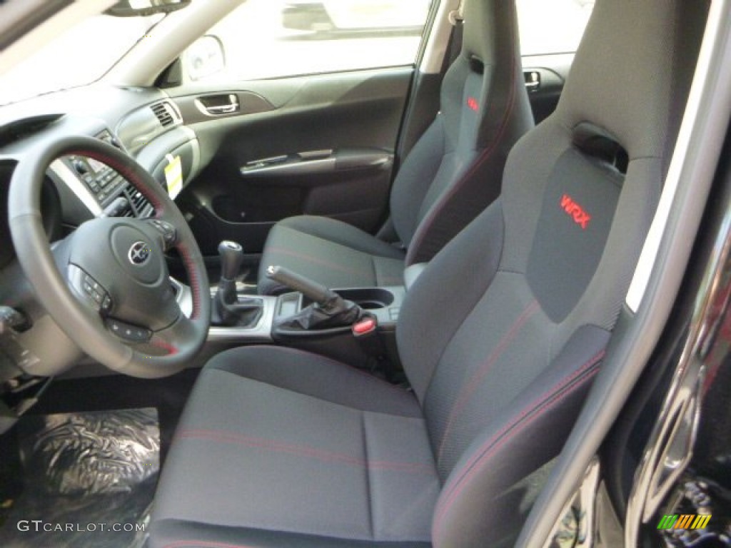 Carbon Black Interior 2014 Subaru Impreza WRX 4 Door Photo #86746275