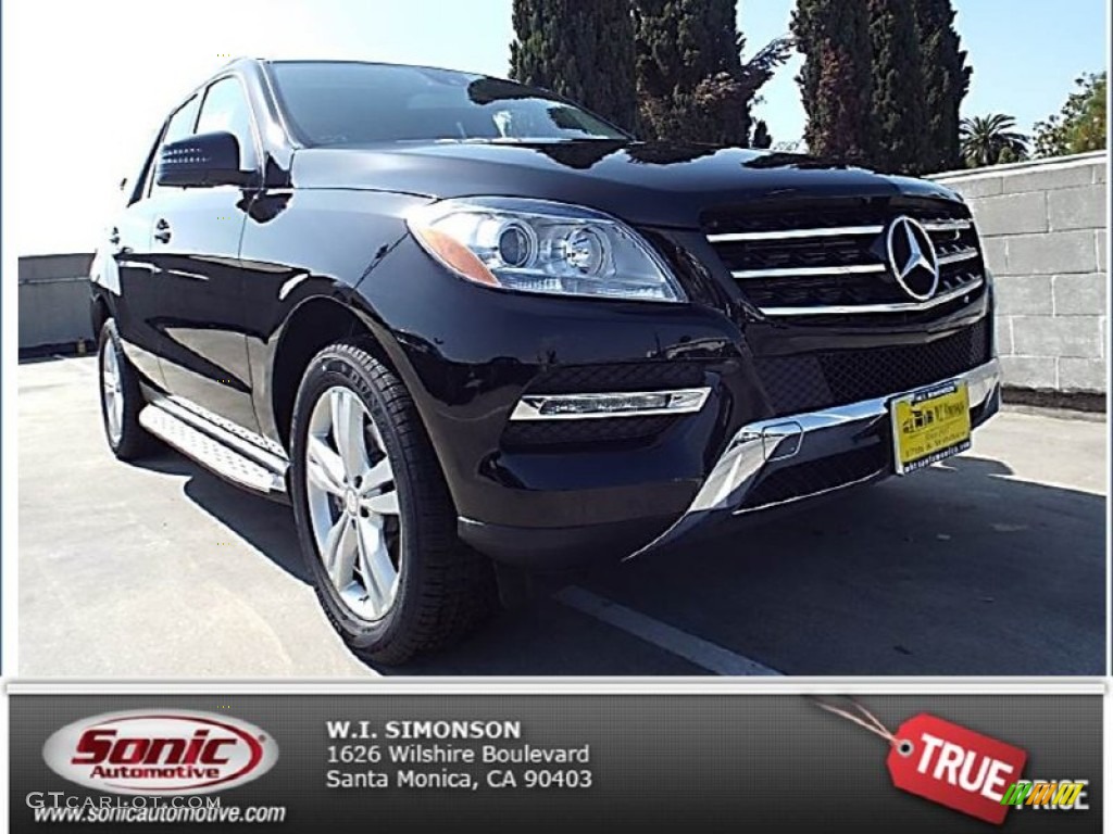 2014 ML 350 4Matic - Black / Black photo #1