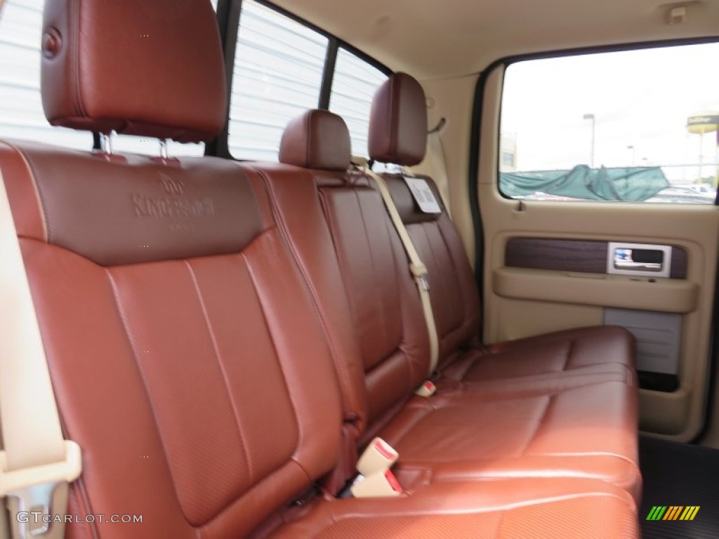 2013 F150 King Ranch SuperCrew 4x4 - Oxford White / King Ranch Chaparral Leather photo #26