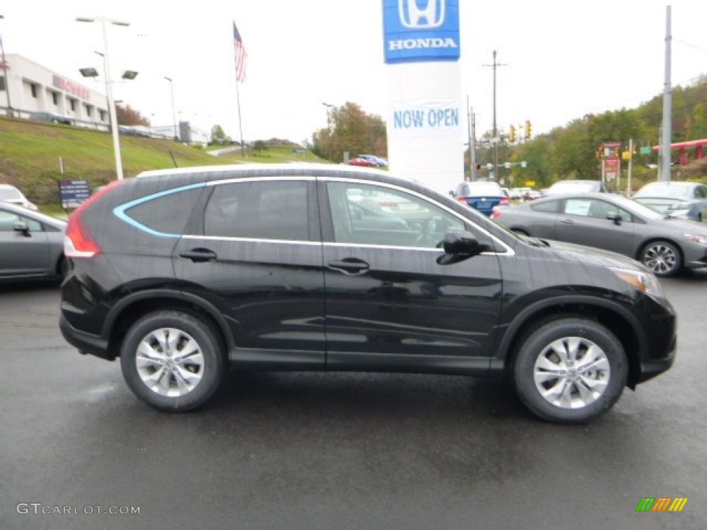 2014 CR-V EX-L AWD - Crystal Black Pearl / Black photo #2