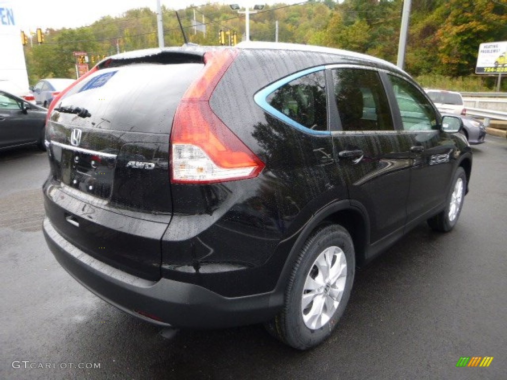 2014 CR-V EX-L AWD - Crystal Black Pearl / Black photo #3