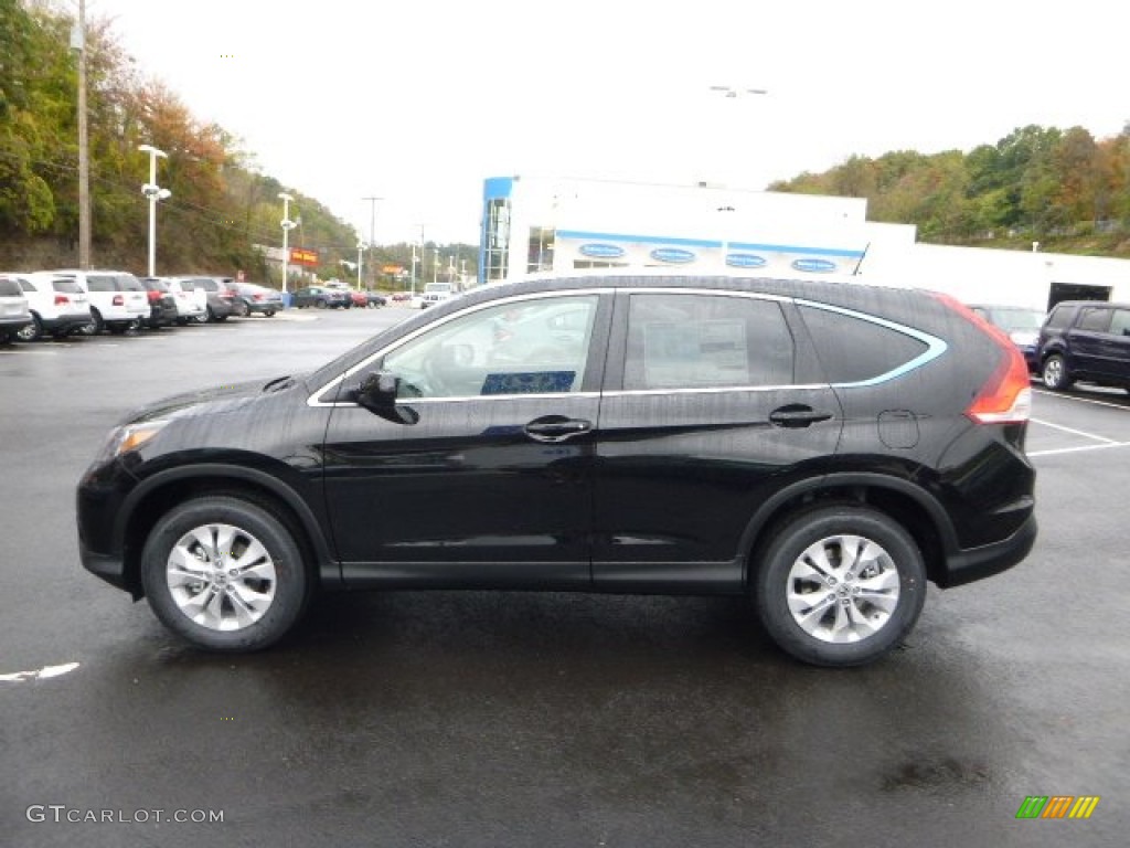 2014 CR-V EX-L AWD - Crystal Black Pearl / Black photo #6