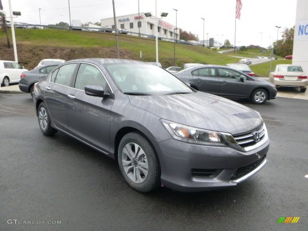 2014 Accord LX Sedan - Modern Steel Metallic / Black photo #1