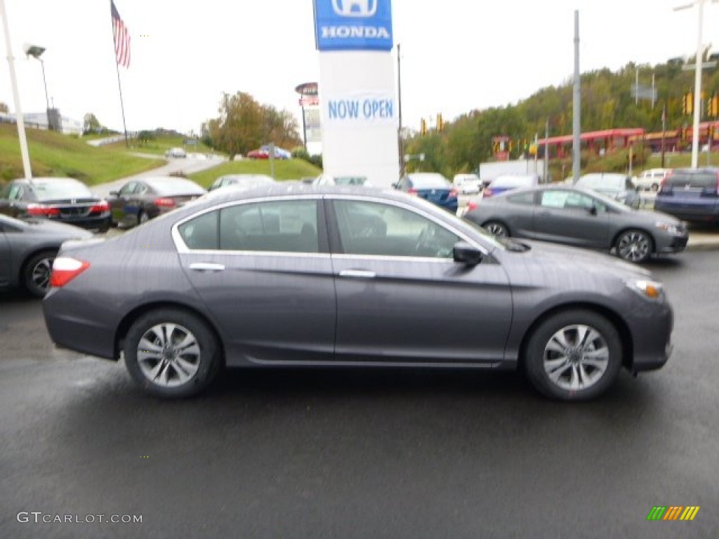 2014 Accord LX Sedan - Modern Steel Metallic / Black photo #2