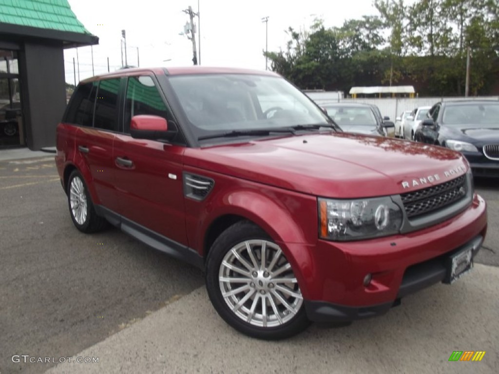 2010 Range Rover Sport HSE - Rimini Red / Almond/Nutmeg Stitching photo #2