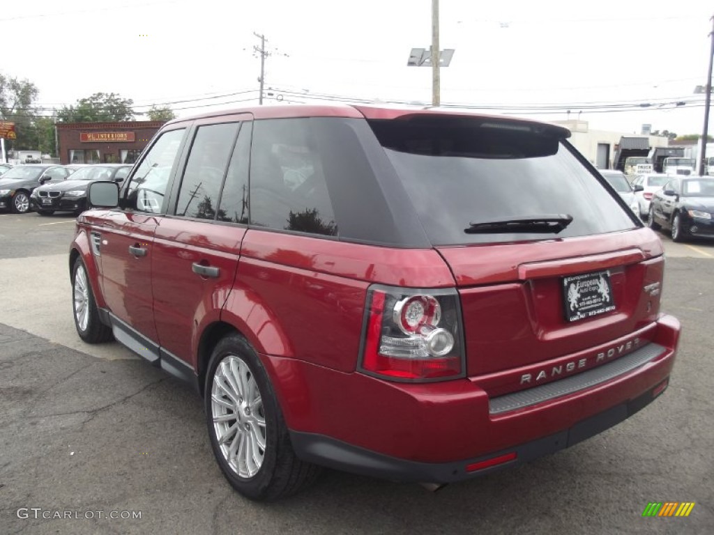 2010 Range Rover Sport HSE - Rimini Red / Almond/Nutmeg Stitching photo #4