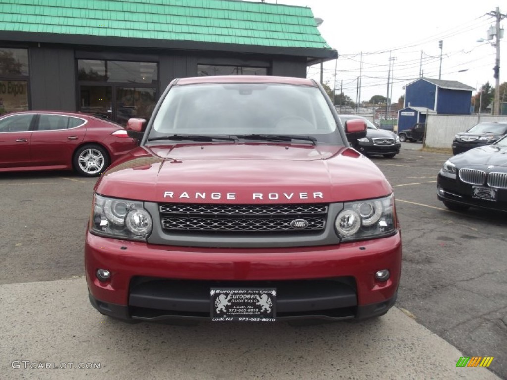 2010 Range Rover Sport HSE - Rimini Red / Almond/Nutmeg Stitching photo #7