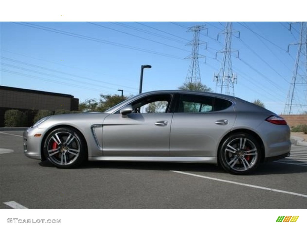 Platinum Silver Metallic 2010 Porsche Panamera Turbo Exterior Photo #86750649