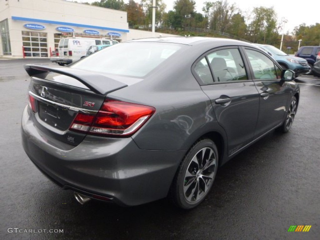 2013 Civic Si Sedan - Polished Metal Metallic / Black photo #3