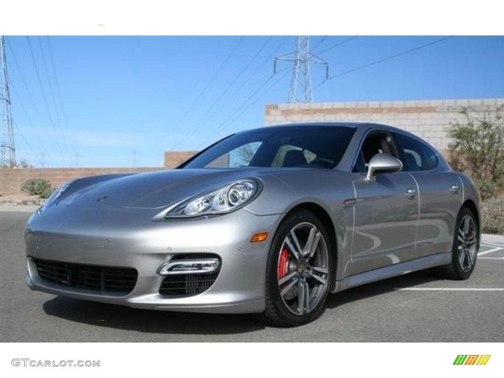 Platinum Silver Metallic 2010 Porsche Panamera Turbo Exterior Photo #86750808