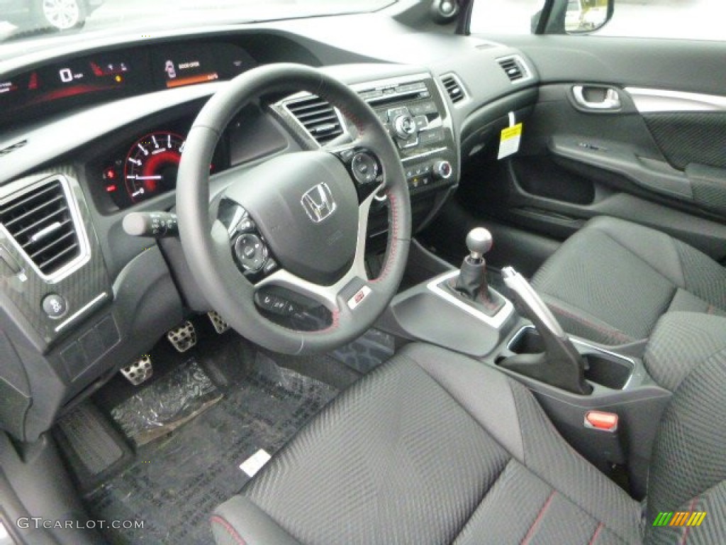 2013 Civic Si Sedan - Polished Metal Metallic / Black photo #15