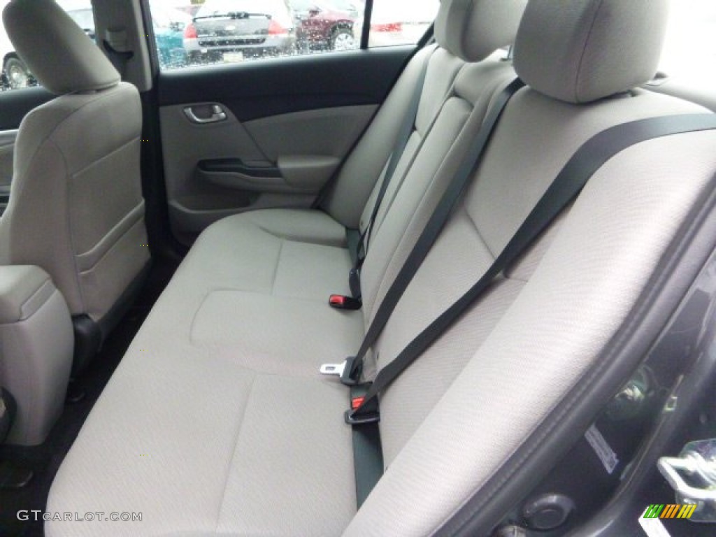 2013 Civic EX Sedan - Polished Metal Metallic / Gray photo #11