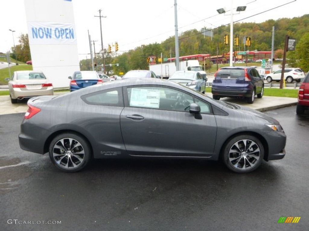 2013 Civic Si Coupe - Polished Metal Metallic / Black photo #2