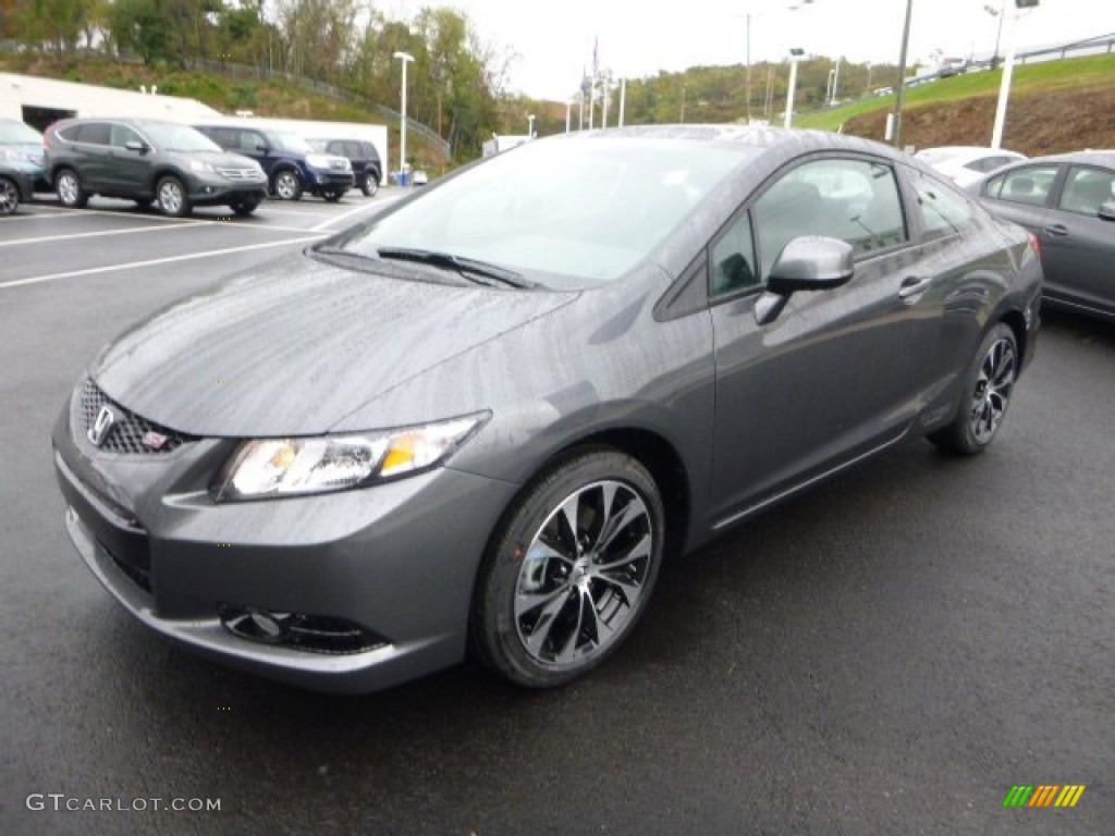 2013 Civic Si Coupe - Polished Metal Metallic / Black photo #7