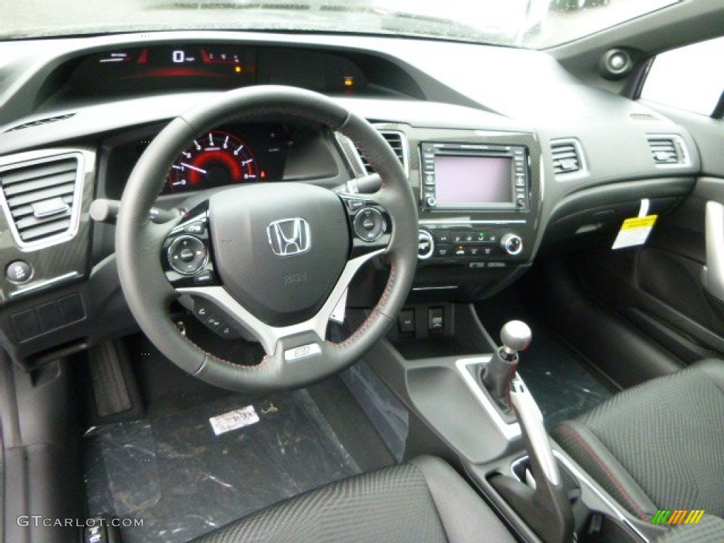 2013 Civic Si Coupe - Polished Metal Metallic / Black photo #12