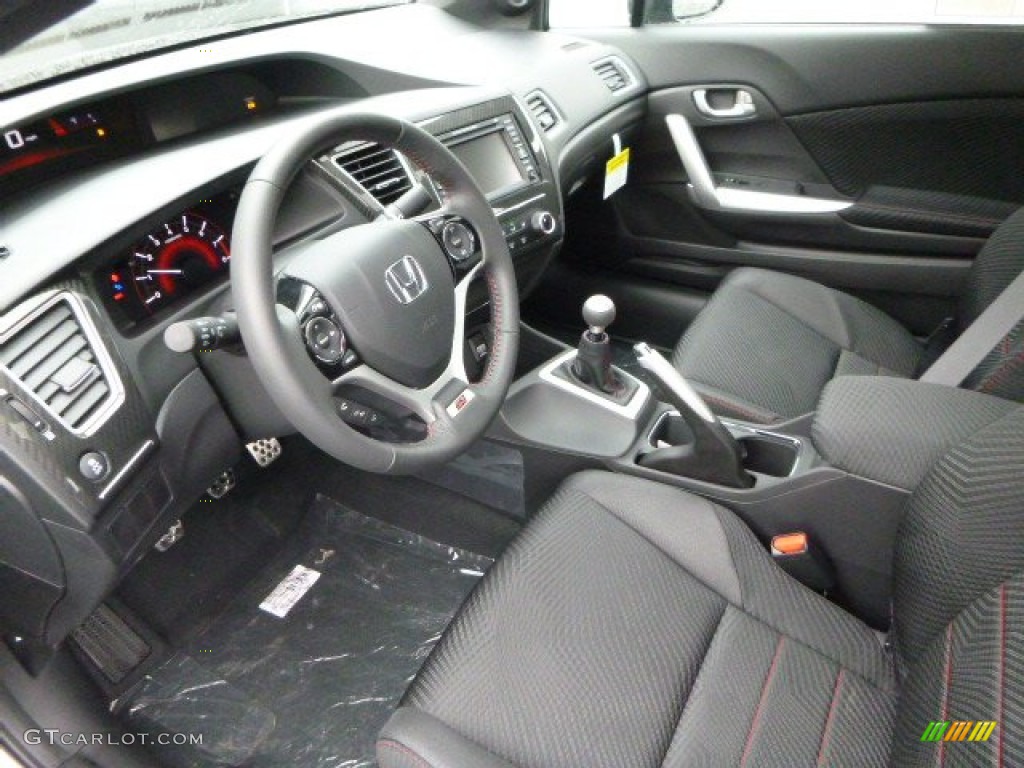 2013 Civic Si Coupe - Polished Metal Metallic / Black photo #17